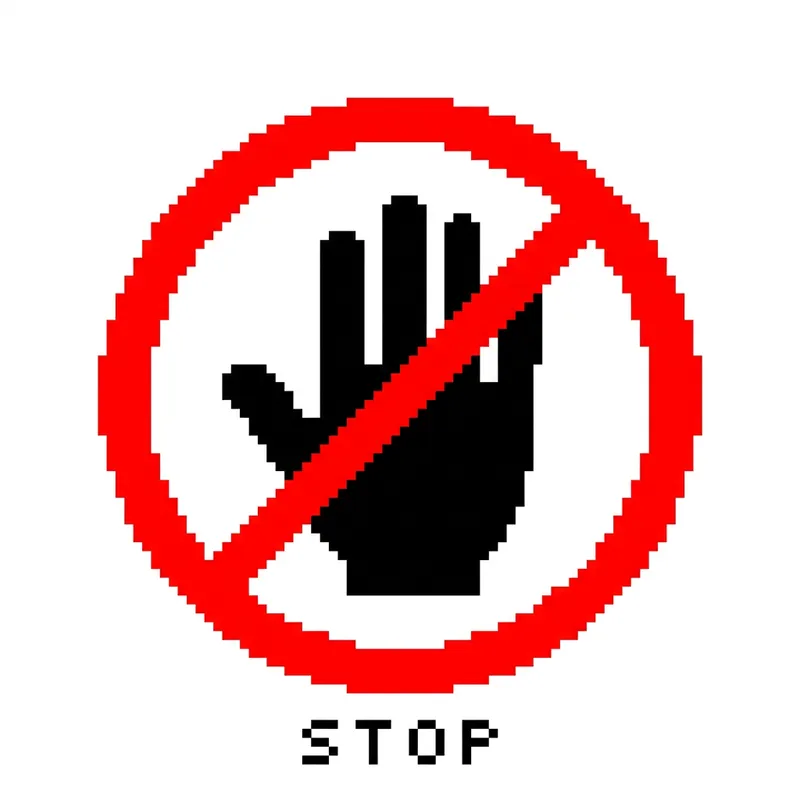 Warning Sign Image - Caution & Prohibition Design