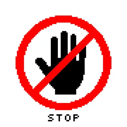 Warning Sign Image - Caution & Prohibition Design