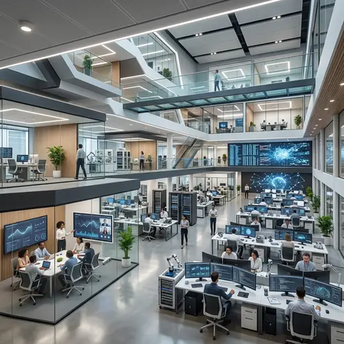 AI Innovation Center | Modern Hi-Tech Building Interior