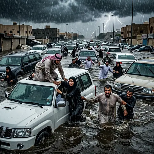 Horrific Flood Escape: Arab Nations in Turmoil