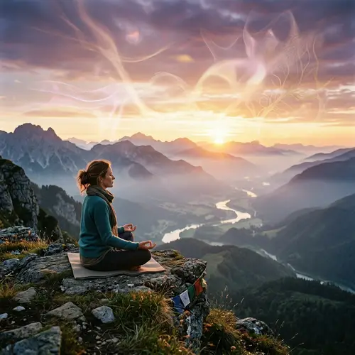 Serene Meditation Scene for Substack Cover