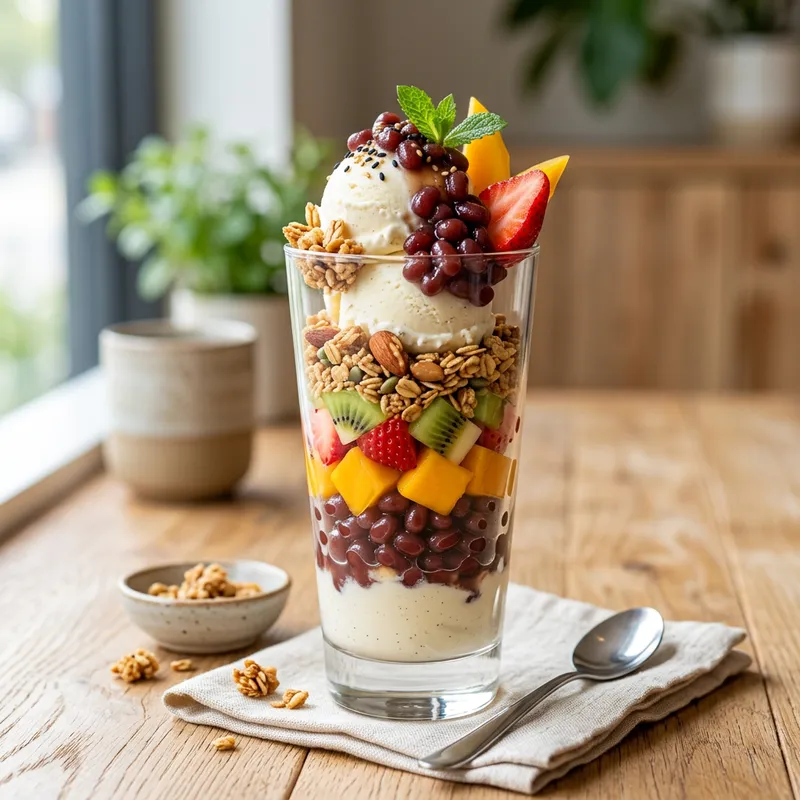 Vibrant Dessert Parfait Recipe - Modern Asian Style