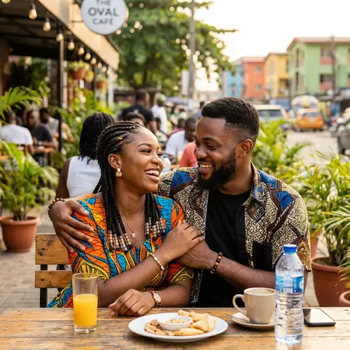 Nigerian Couple in Love: A Realistic Representation