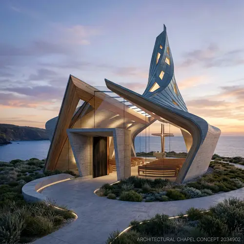 Architectural Chapel Concept Design