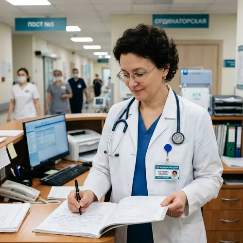 Expert Russian Doctor in Lab Coat - Medical Professional