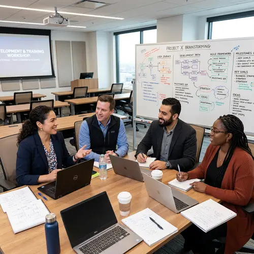 Professional Development and Training Office with Diverse Team