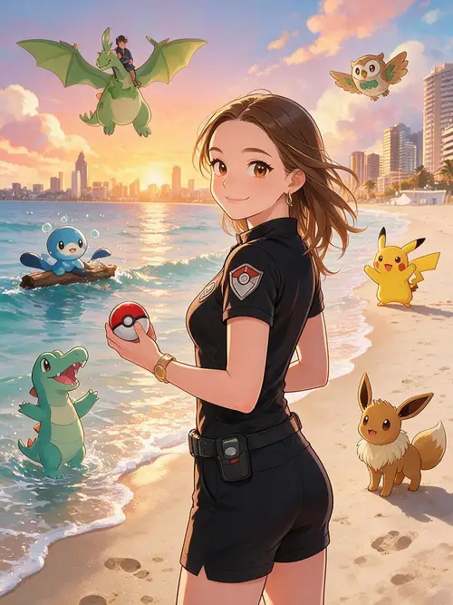 Anime Style Pokemon Trainer Transformation