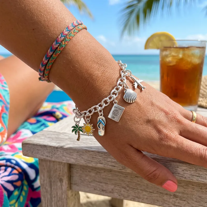 Charming Vacation Link Bracelet for Your Style