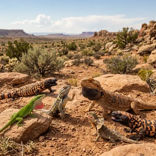 Lively Communication Among Diverse Lizards in the Desert