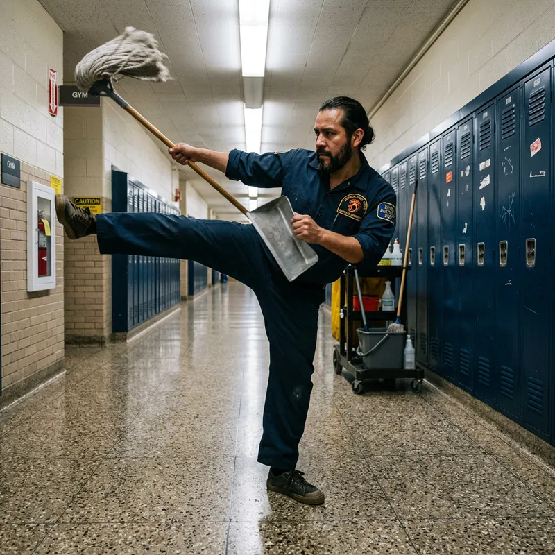 Kung Fu Janitor: Mastering Balance & Cleanliness