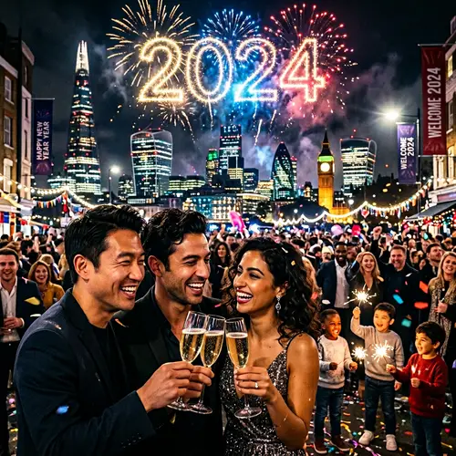 Celebrate the Year 2024 with Diverse Revelry and Joy