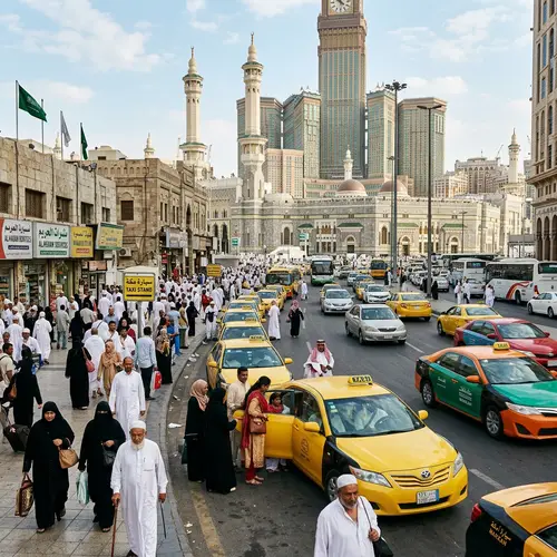 Taxi Service in Makkah, Saudi Arabia - Vibrant Streets
