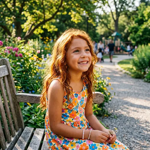 Hispanic Girl with Tan Skin and Ginger Hair | Unique Portrait