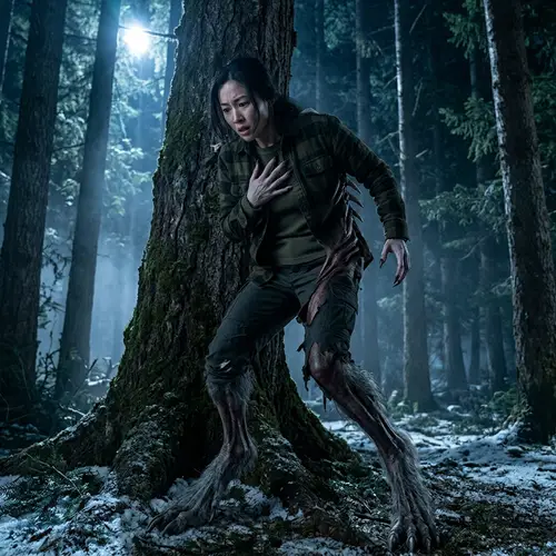 Terrifying East Asian Woman Morphs into Wendigo Monster
