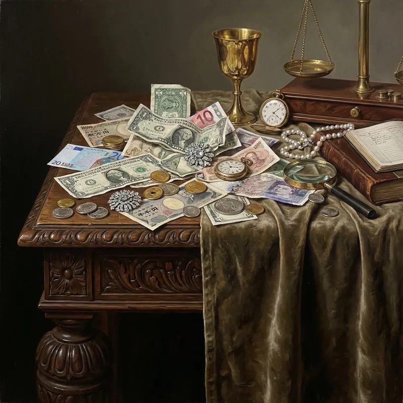 L'Argent - Realism Era Illustration