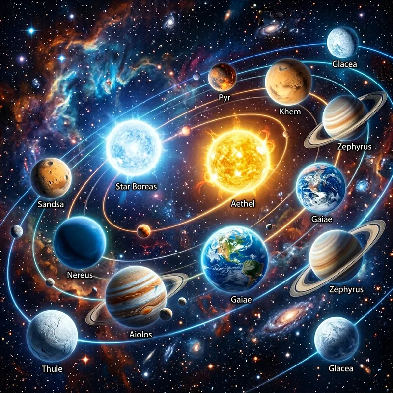 Astronomy: Two Stars, Planets in Cosmic Harmony