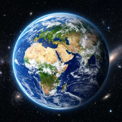 Stunning View of Earth from Outer Space | Majestic Blue Marble