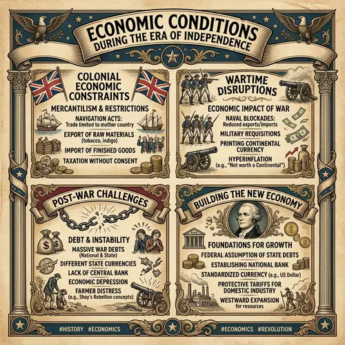 Economic Conditions During Era of Independence - Infographic