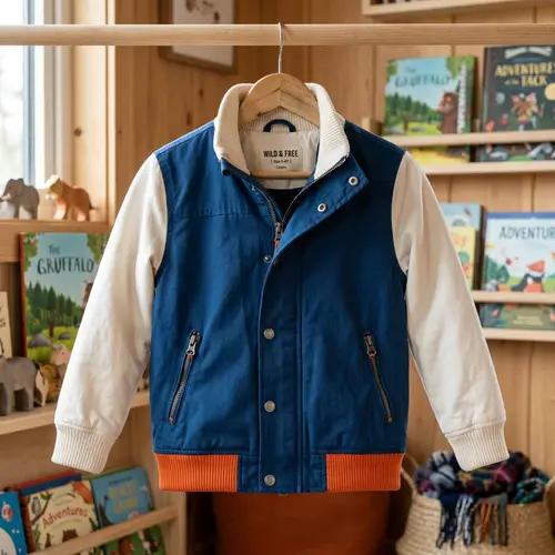 Stylish Kids Jacket with Zippered Pockets