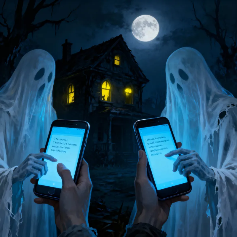 Haunted House with Ghostly Tech Mysteries
