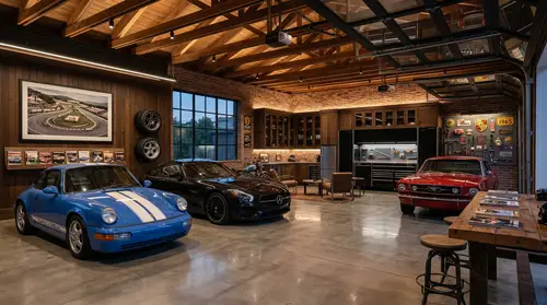 Stunning Custom Garage Interior Design Photography