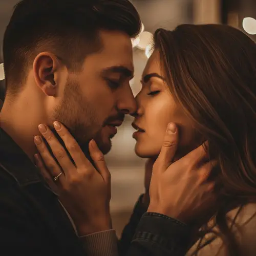 Romantic Kissing Moments Captured