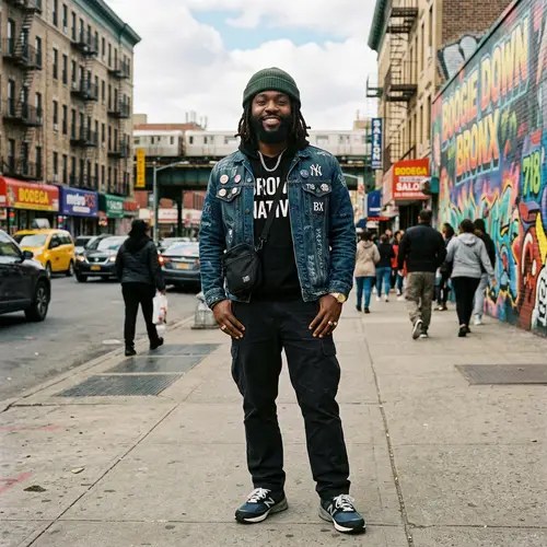 Black Cisgender Male from The Bronx - Urban Streetwear Portrait