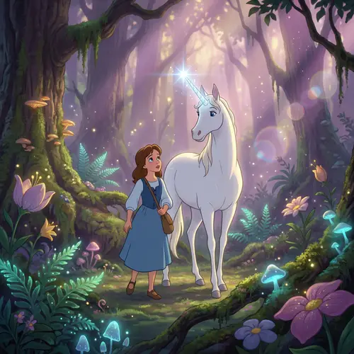 Magical Forest Adventure with a Unicorn
