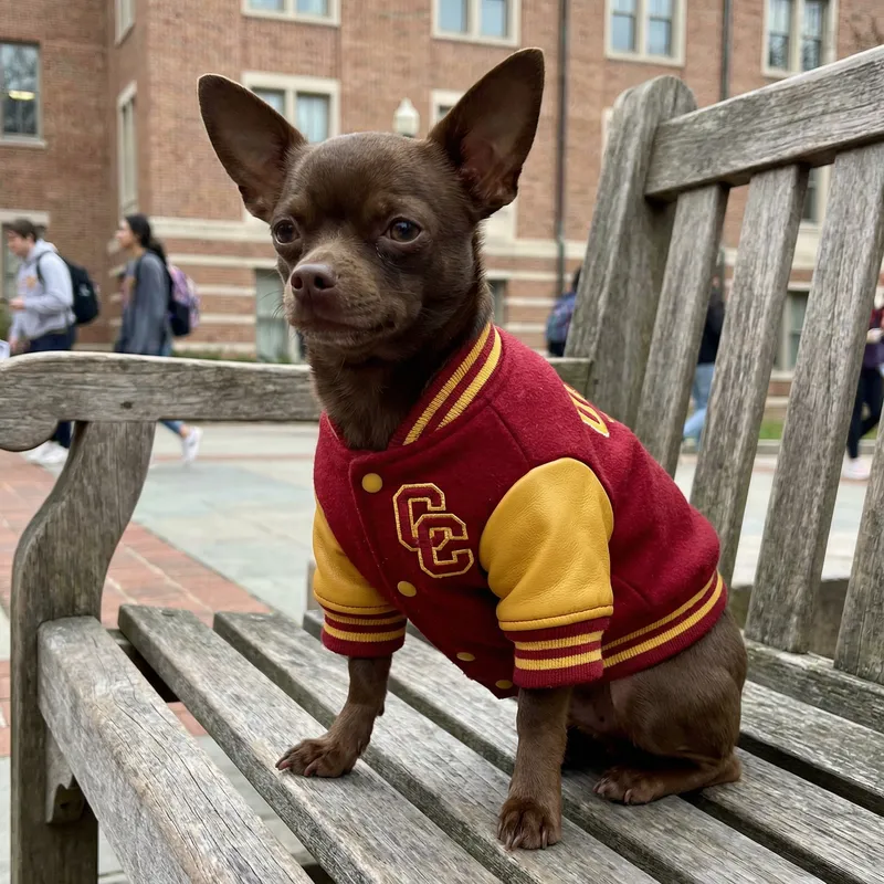 Saddle Brown Chihuahua College Mascot