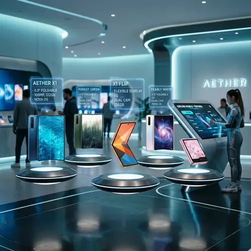 Futuristic Smartphone Sales | Array of Colors & Flexible Displays