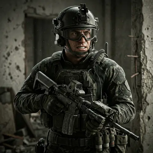 High Definition 3D Character in Action | Tactical Gear | 4K Rendering