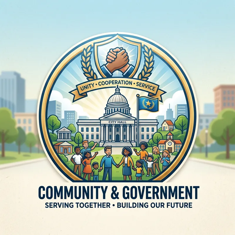 Community Icons and Government Symbols of Unity