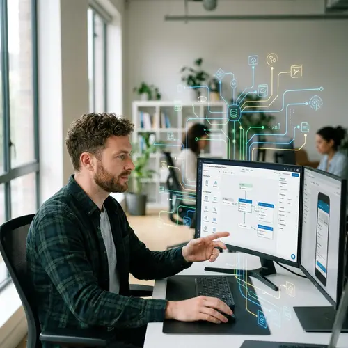 30s Man Developing Low-Code Apps | Tech Platform Network