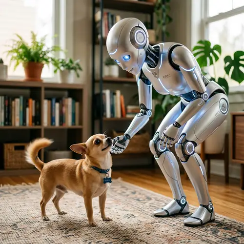 AI Agent Interaction with Curious Chihuahua