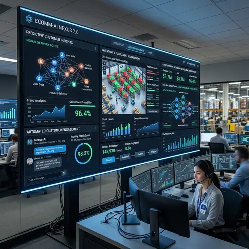 Sophisticated AI System Enhancing E-Commerce Operations