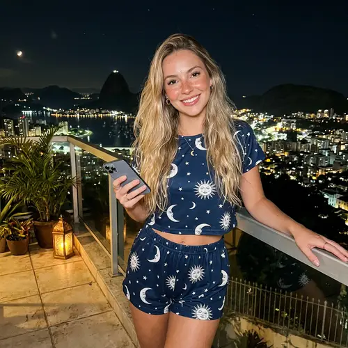 Valentine's Day Pyjamas for Women | Comfortable Moon & Sun Print Set