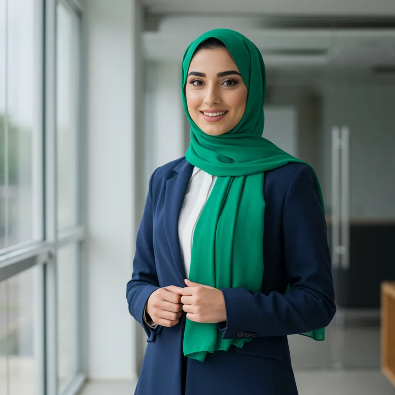 Elegant Business Woman in Hijab