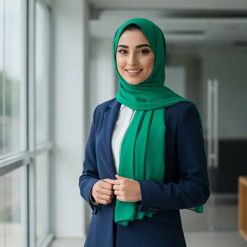 Elegant Business Woman in Hijab