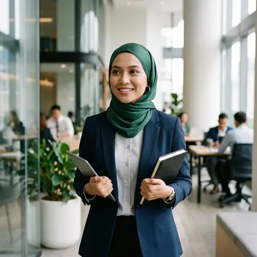 Elegant Business Woman in Hijab