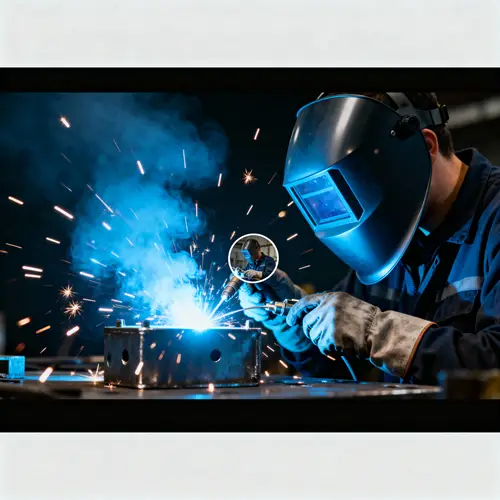 CNC Plasma Cutting with Vibrant Blue Flame