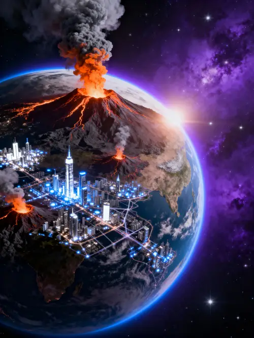 Stunning Planetary View from Spaceship Exit