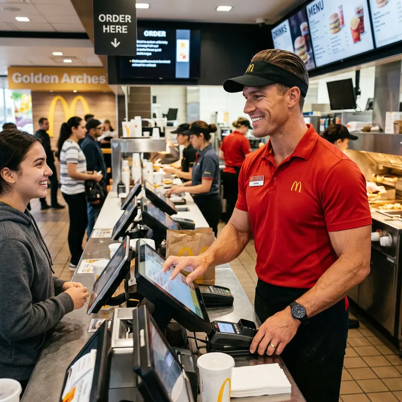Athletic McDonald's Worker | Charismatic CR7 Behind-The-Counter