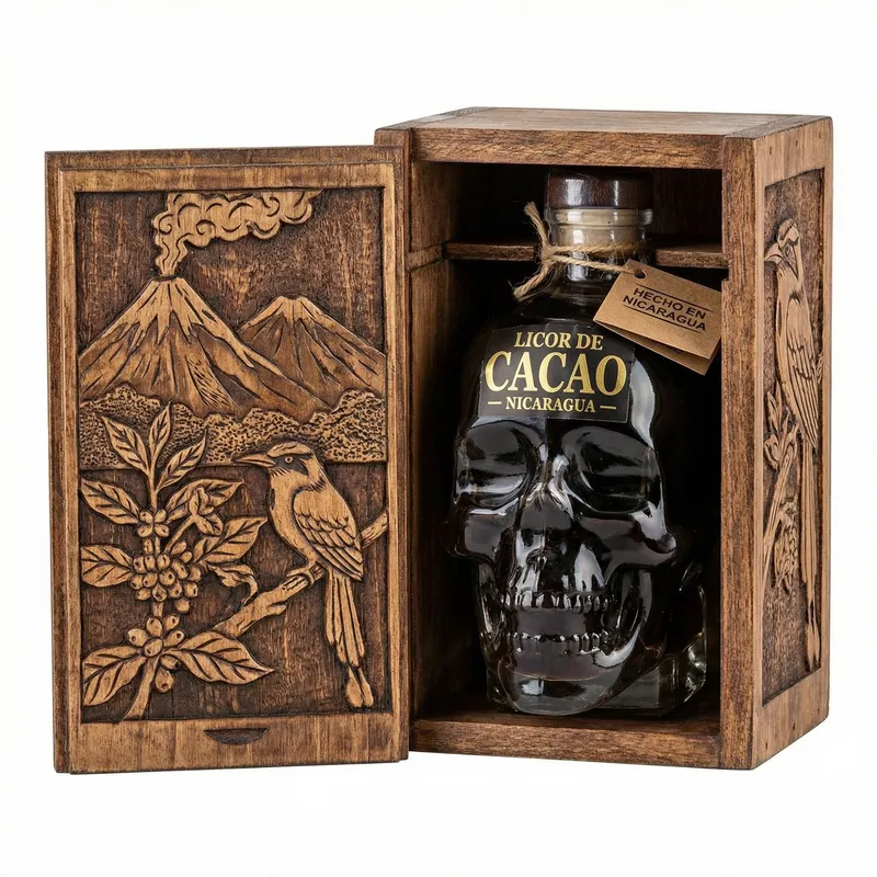 Unique Cacao Liquor Skull Bottle Packaging Ideas