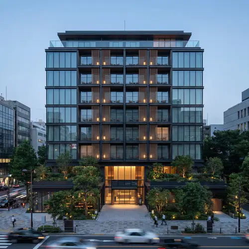 Contemporary Eight-Story Hotel Design