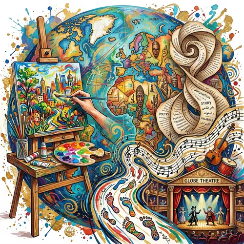 World Art Collage: Celebrating Global Creativity