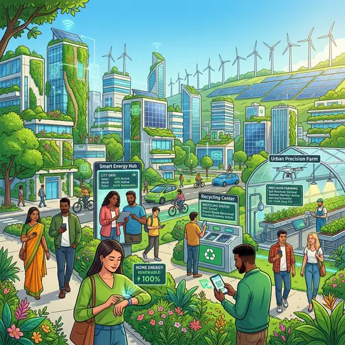 Digital Technologies for Sustainability: Clean Energy, Recycling, Smart Farming