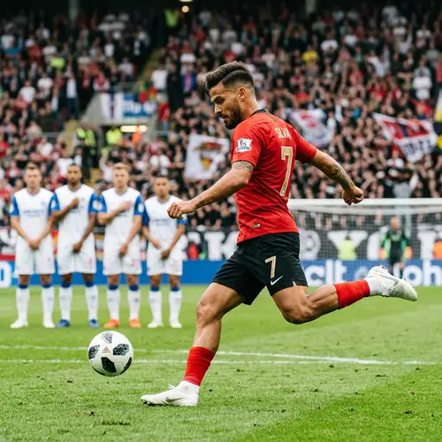 Agile Football Player with Jersey Number 7 | Skilled and Determined