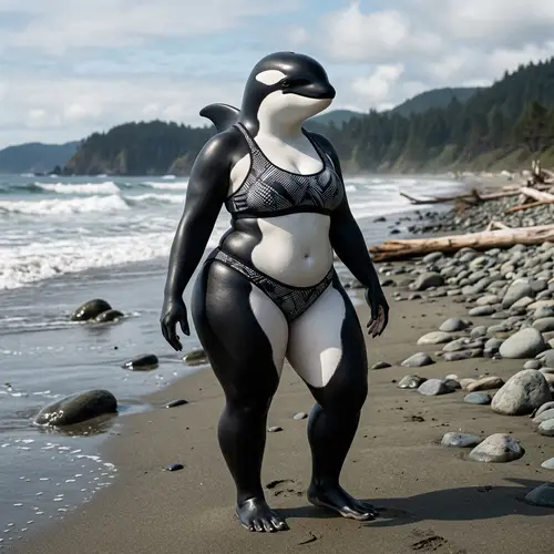 Curvy Thicc Orca in Bikini: Voluptuous & Bold