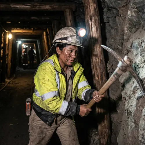 Hispanic Woman Miner Worker | Hard Work & Dedication