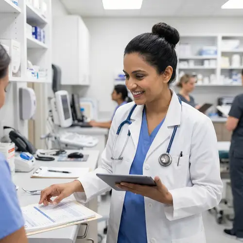 Professional Woman Doctor | Dedicated Physician in Well-Equipped Clinic